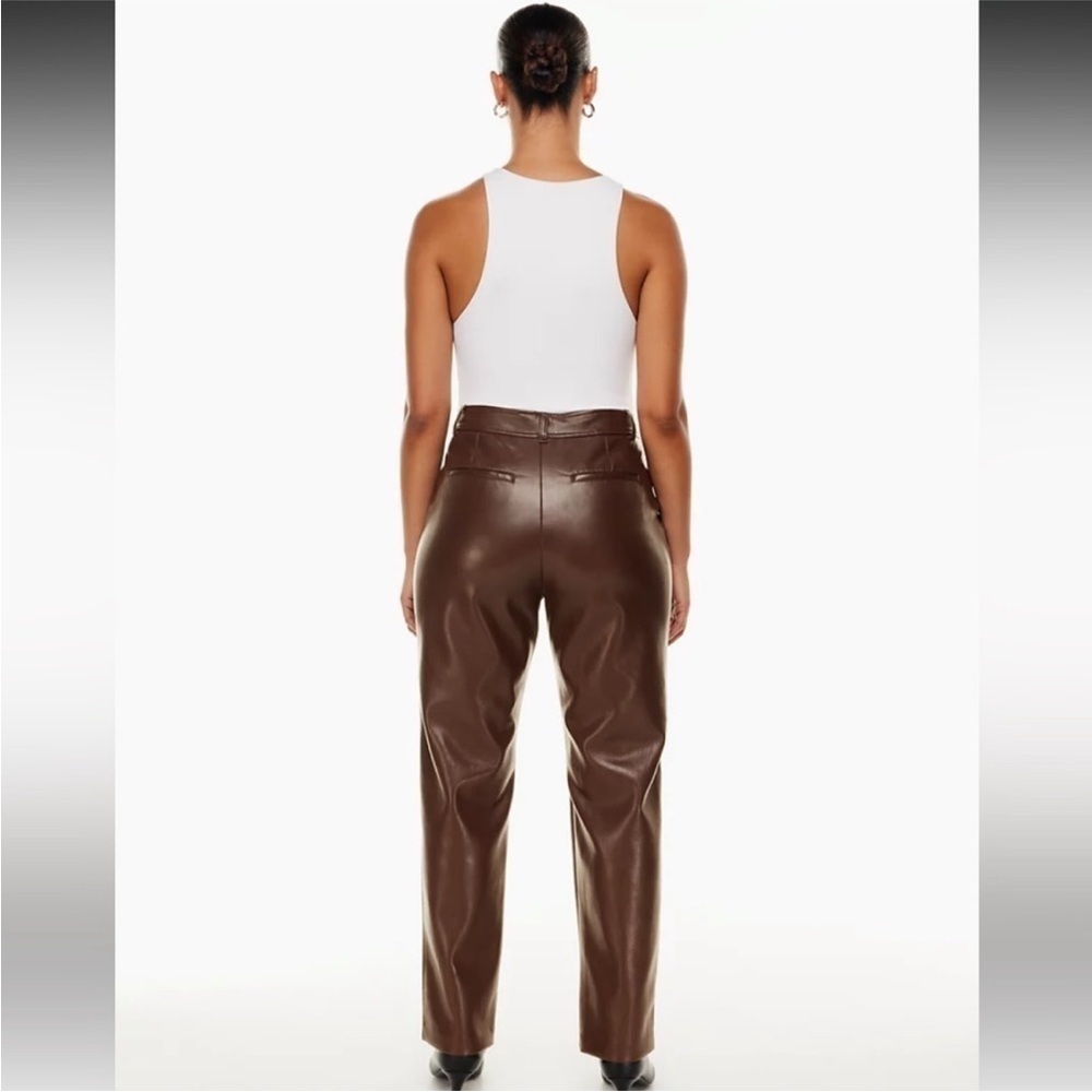 Aritzia Babaton Command Trouser Chocolate Brown Size 8 - Picture 2 of 9